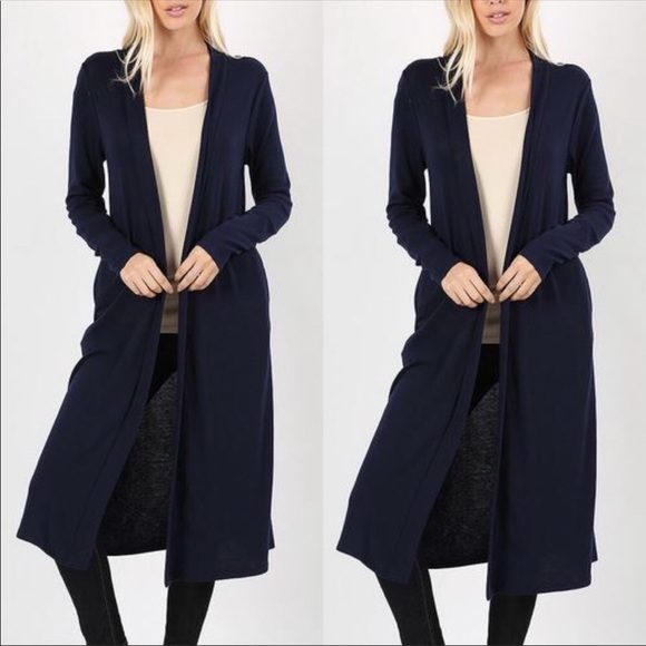 Zenana Outfitters Sweaters - Last size Small - Navy Cardigan
